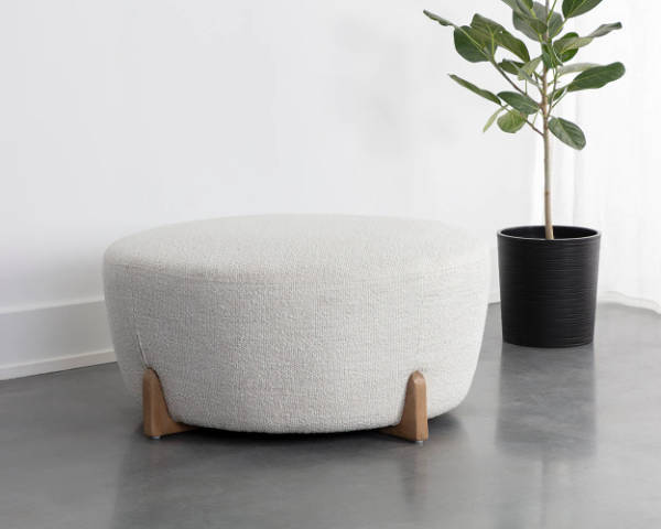 Cyan Ottoman