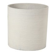Cylinder Sand Pot - Large White