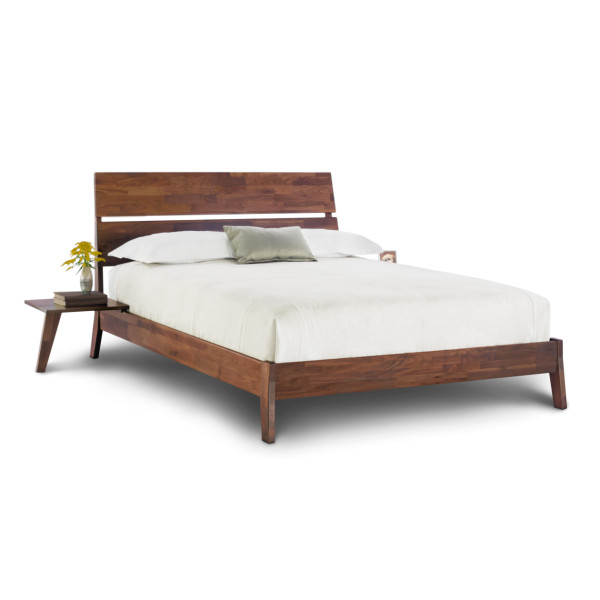 Linn Bed W Attached Nightstands, King Size Bed With Nightstands Attached