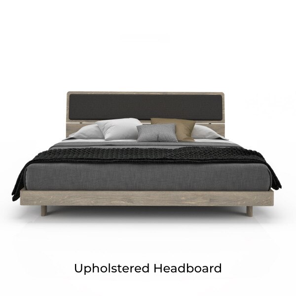 Alma Bed with raw birch finish