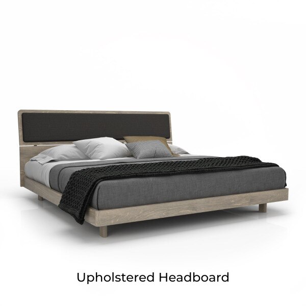 Alma Bed with raw birch finish