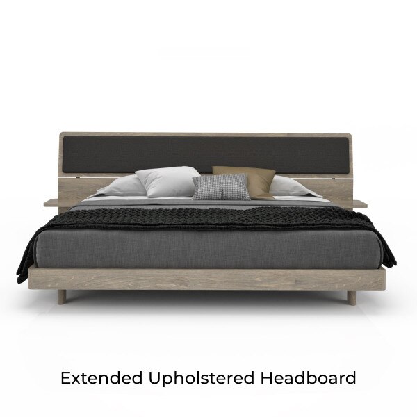 Alma Bed with raw birch finish