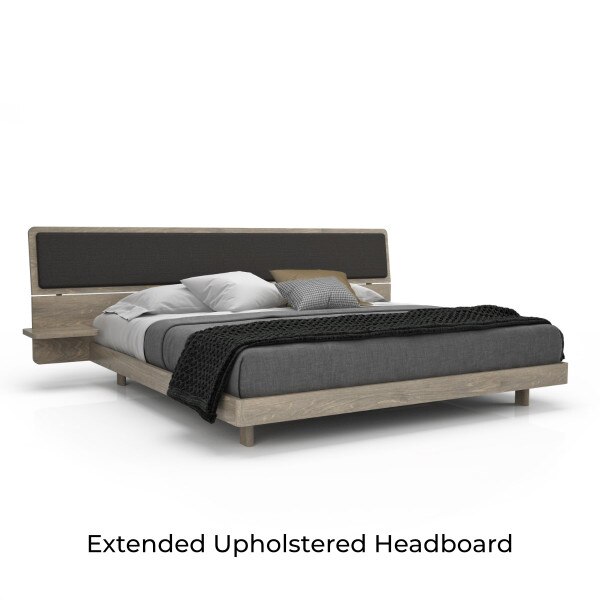 Alma Bed with raw birch finish