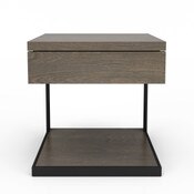 Clark C-Shaped 1 Drawer Nightstand
