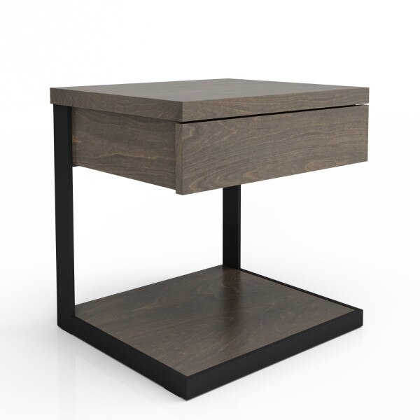 Clark C-Shaped 1 Drawer Nightstand
