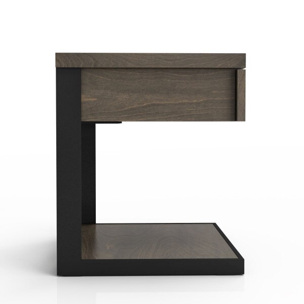 Clark C-Shaped 1 Drawer Nightstand