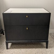 Hemrik 2 Drawer Large Nightstand