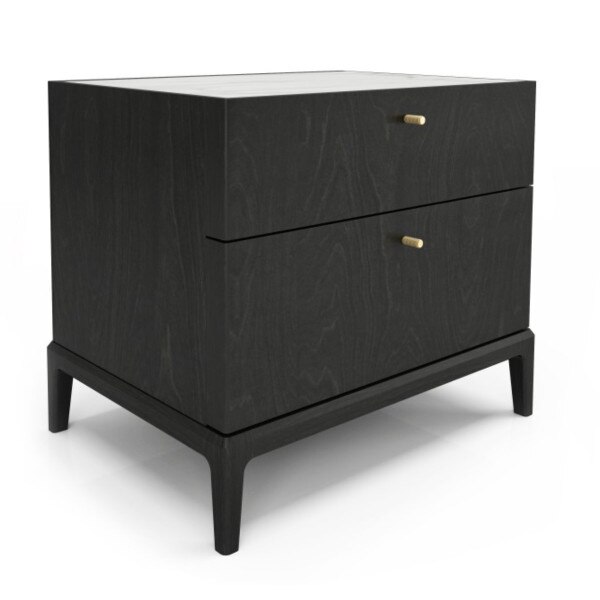 Hemrik 2 Drawer Nightstand