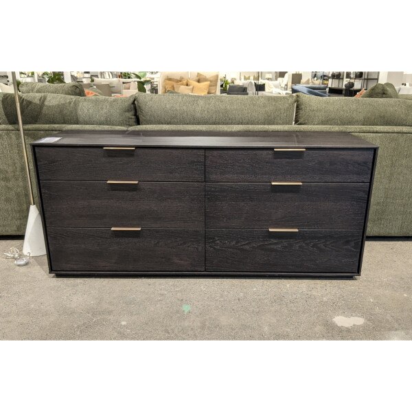 Amelia Double Dresser - Charcoal/Br