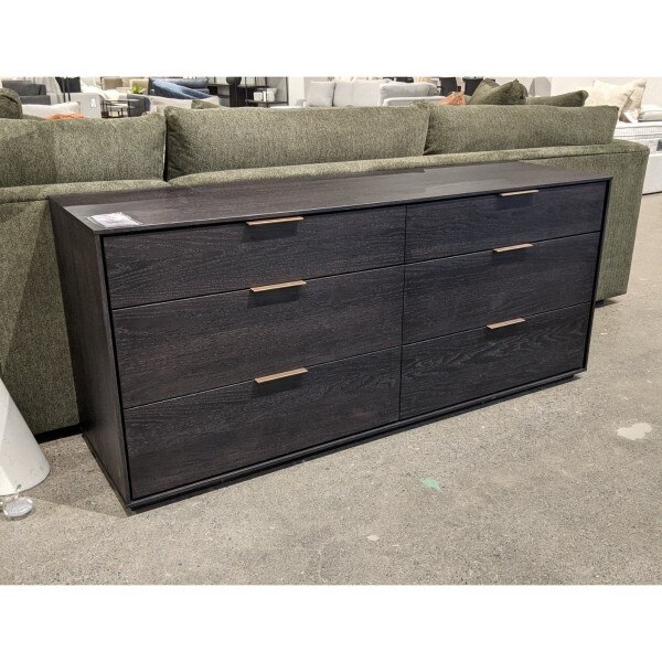Amelia Double Dresser - Charcoal/Br