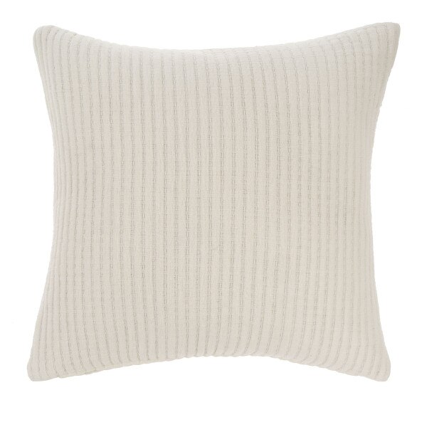 Kantha Stich Toss Pillow - White