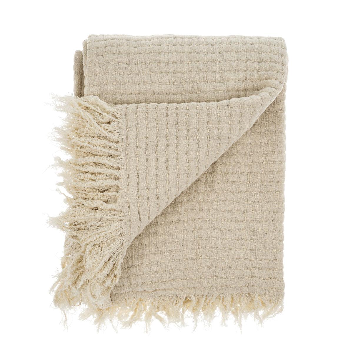 Kantha Stitch Throw Blanket
