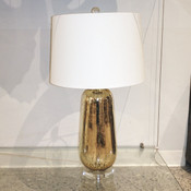 Antique Gold Mirror Table Lamp