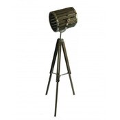 Tripod Floor Lamp - Wood/Chrome