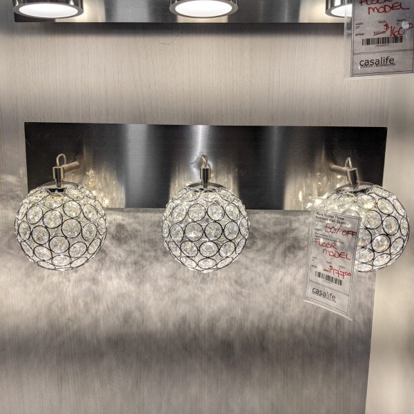Mars Nickel Three Pendant Wall Scon