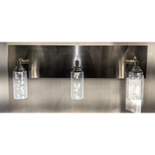 Meteor Chrome Three Sconce - Small