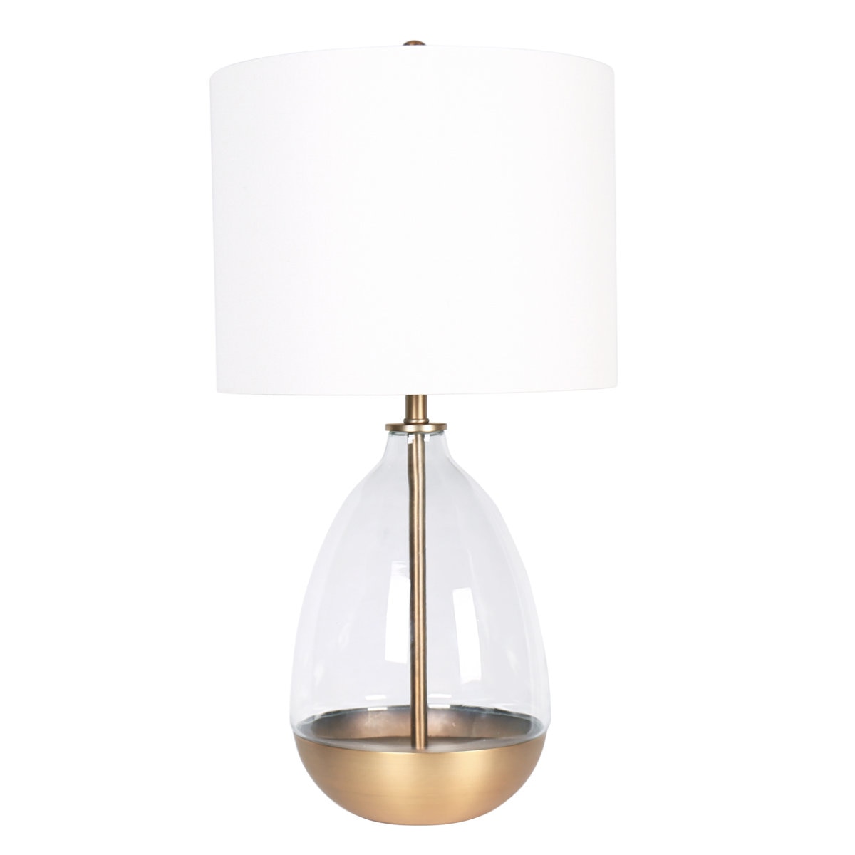 Clear Glass and Brass Table Lamp Casalife Toronto, Kitchener