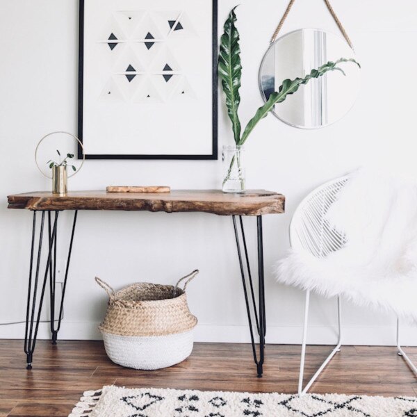 Natura Hairpin Console Table