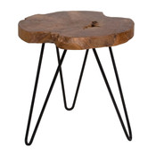 Natura Hairpin Round Side Table