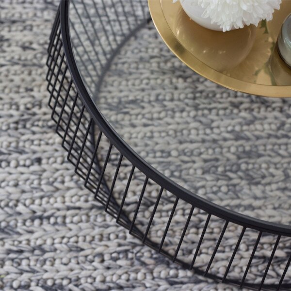 Cyclone Wire Coffee Table Black