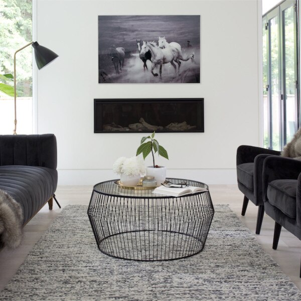 Cyclone Wire Coffee Table Black